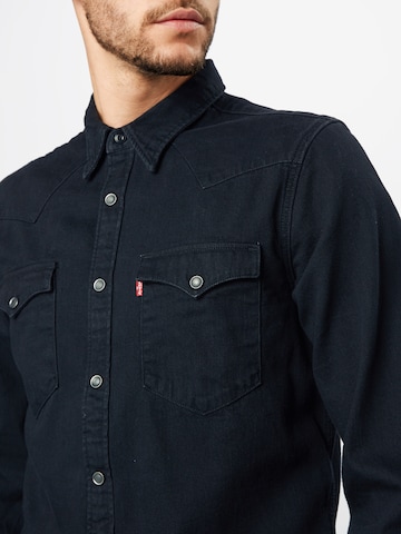 juoda LEVI'S ® Standartinis modelis Marškiniai 'Barstow Western Standard'