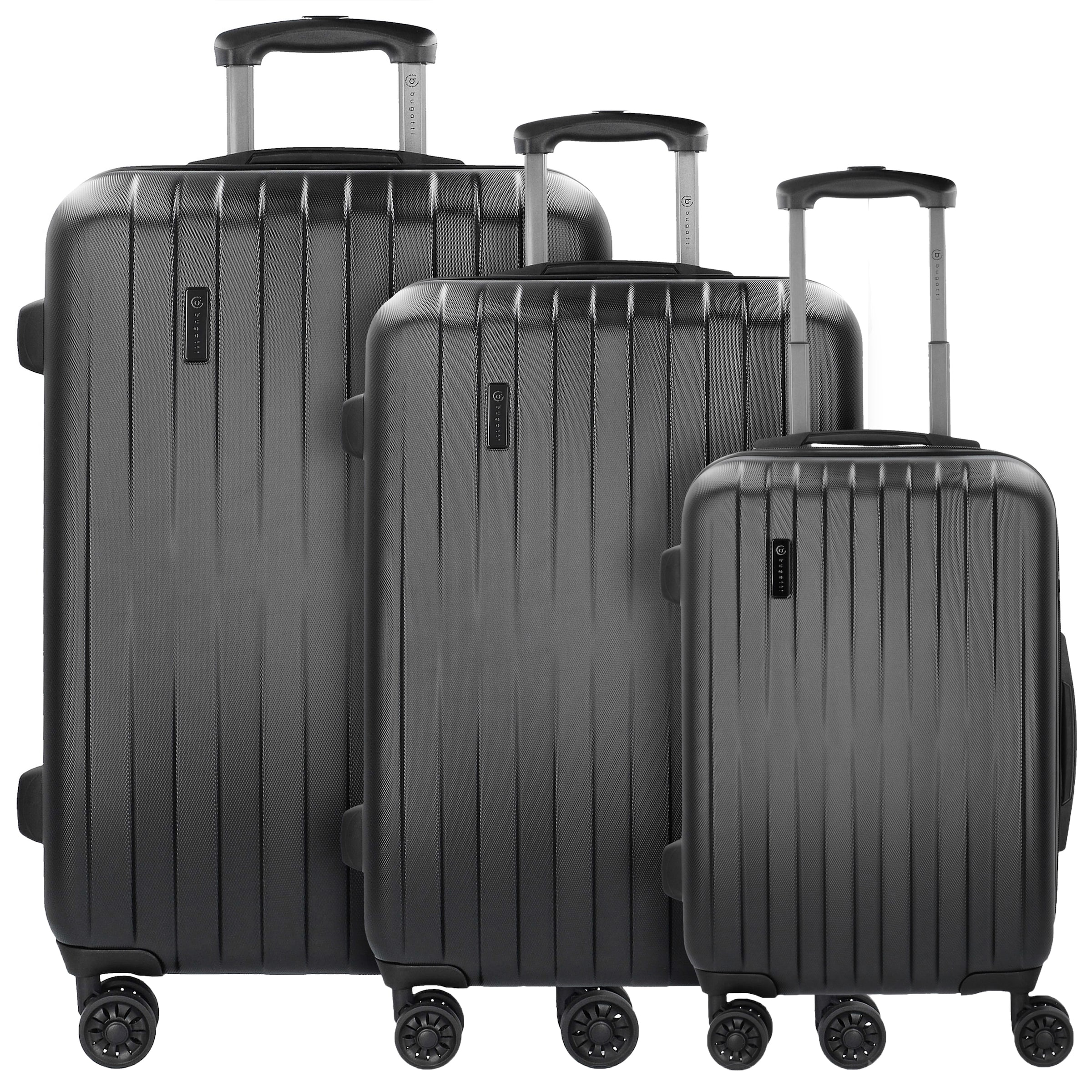 bugatti Suitcase Set in Black: front