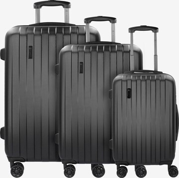 bugatti Suitcase Set in Black: front