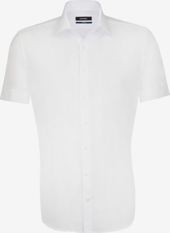 SEIDENSTICKER Slim fit Button Up Shirt in White: front