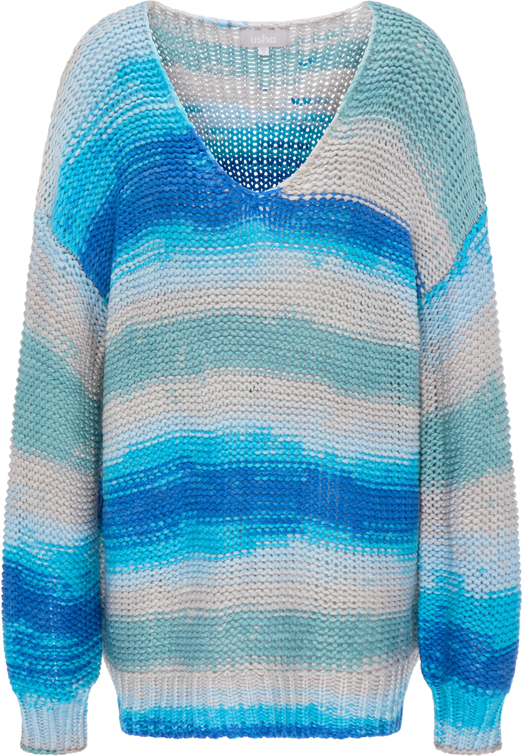 Usha - Oversized trui in de kleur Camel