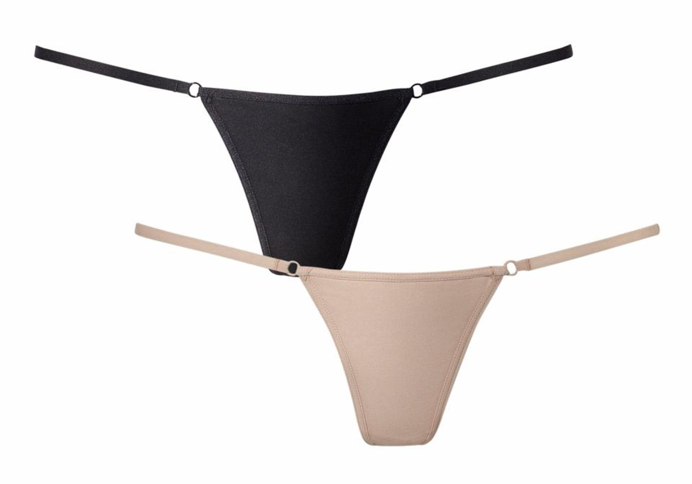 PETITE FLEUR GOLD String in Beige: voorkant