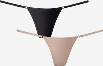 PETITE FLEUR GOLD String in Beige: predná strana