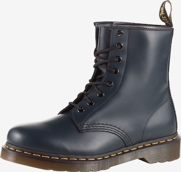 Dr. Martens Lace-up bootie 'Eye Boot Smooth' in Blue: front