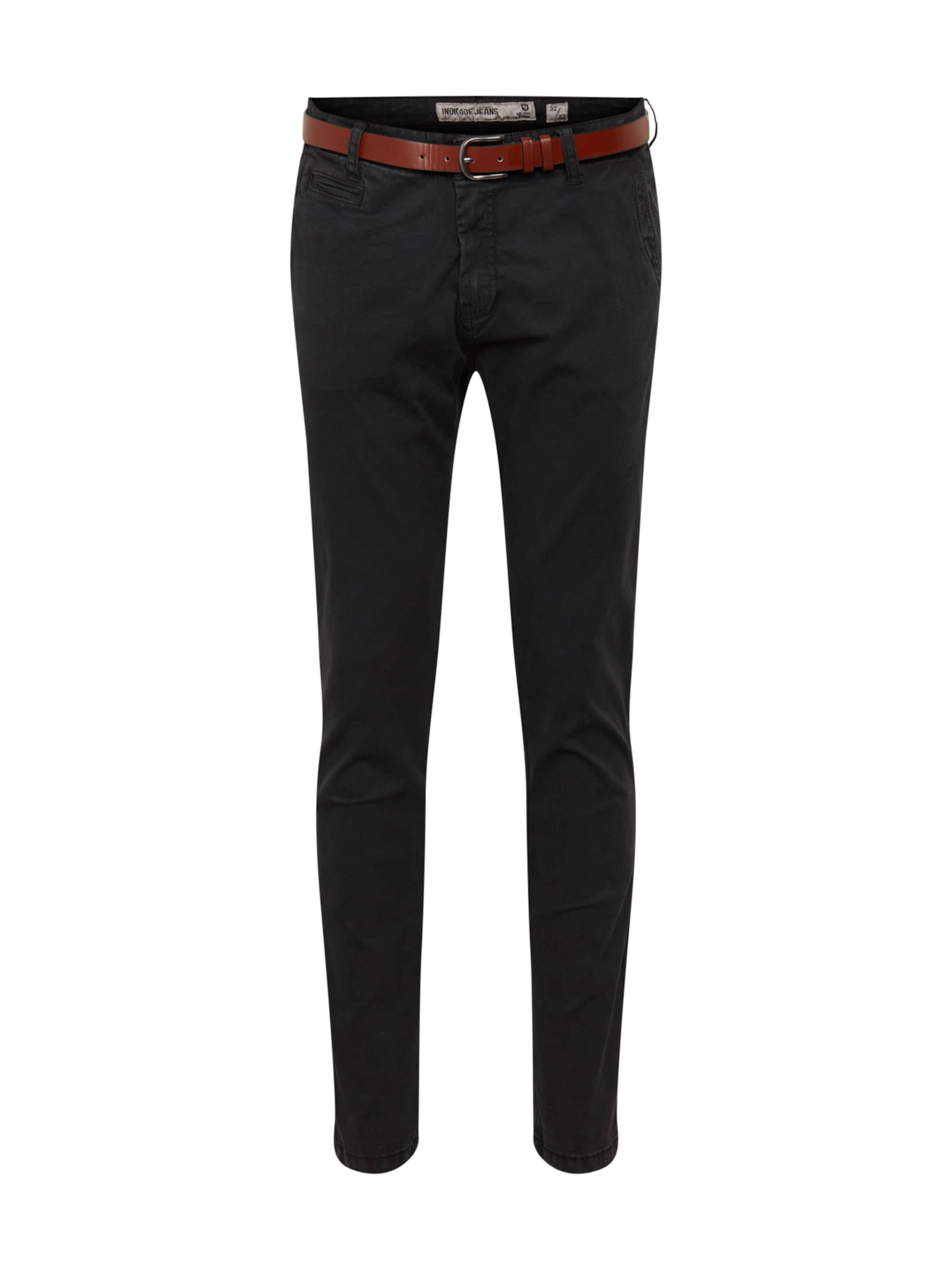 INDICODE JEANS - Chino 'Nelson' in de kleur Zwart