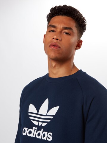 ADIDAS ORIGINALS Sweatshirt 'Trefoil Crew' in Blauw