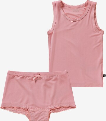 MINYMO Unterhemd + Unterhose in Pink: front