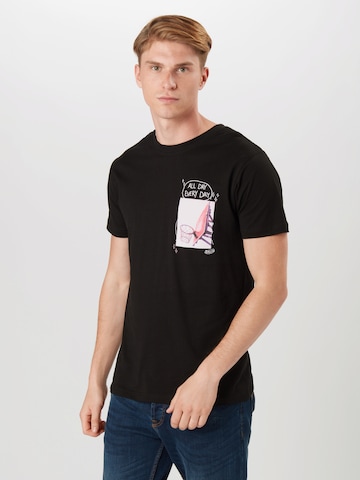 Mister Tee Regular Fit Shirt 'All Day Every Day' in Schwarz: predná strana