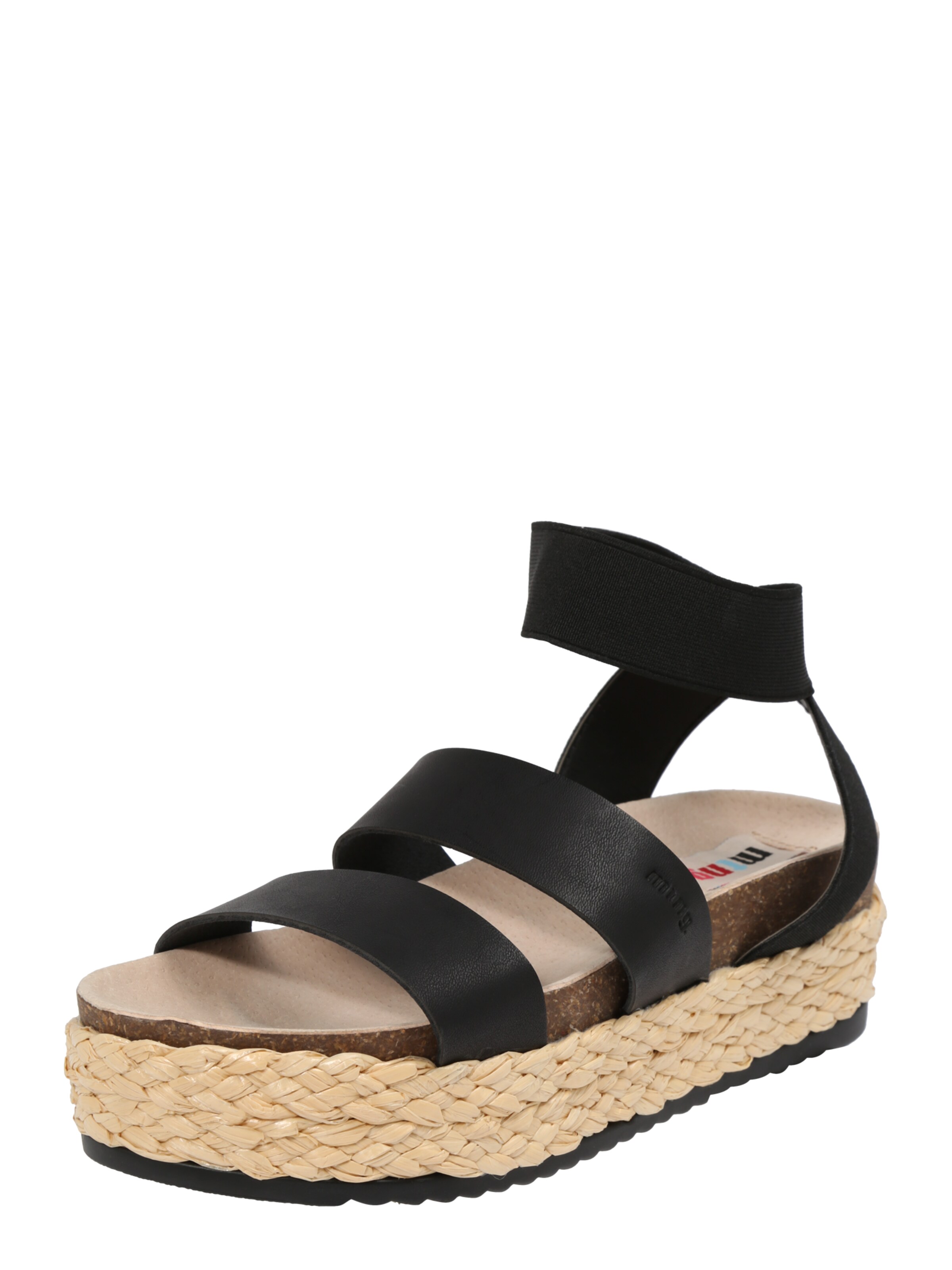 MTNG - Muiltjes 'PERLA' in de kleur Zwart