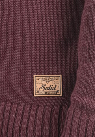 !Solid Knit Cardigan 'Poul' in Red
