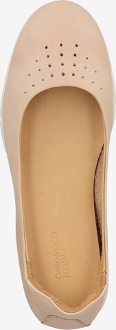 Darkwood Ballet Flats in Beige