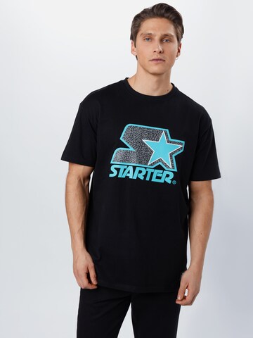 Coupe regular T-Shirt Starter Black Label en bleu : devant