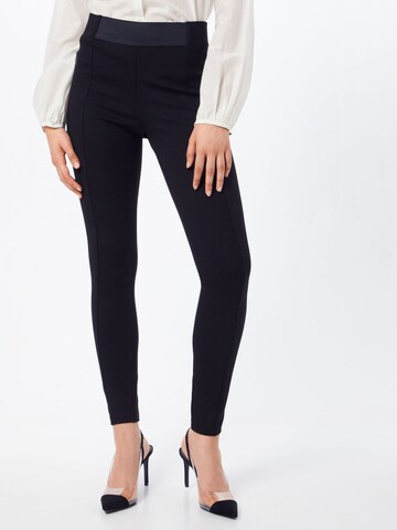 ESPRIT Skinny Leggings 'Punto' - fekete: elől