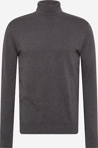 Coupe regular Pull-over 'Berg' SELECTED HOMME en gris : devant