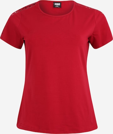 Urban Classics Shirt in Rood: voorkant