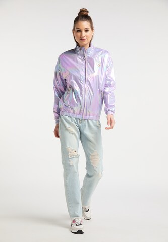 MYMO Between-Season Jacket in Purple: front