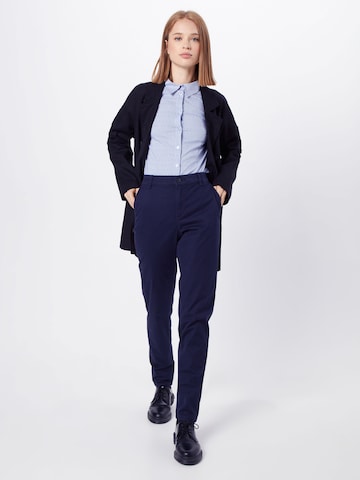 ESPRIT - regular Pantalón chino en azul