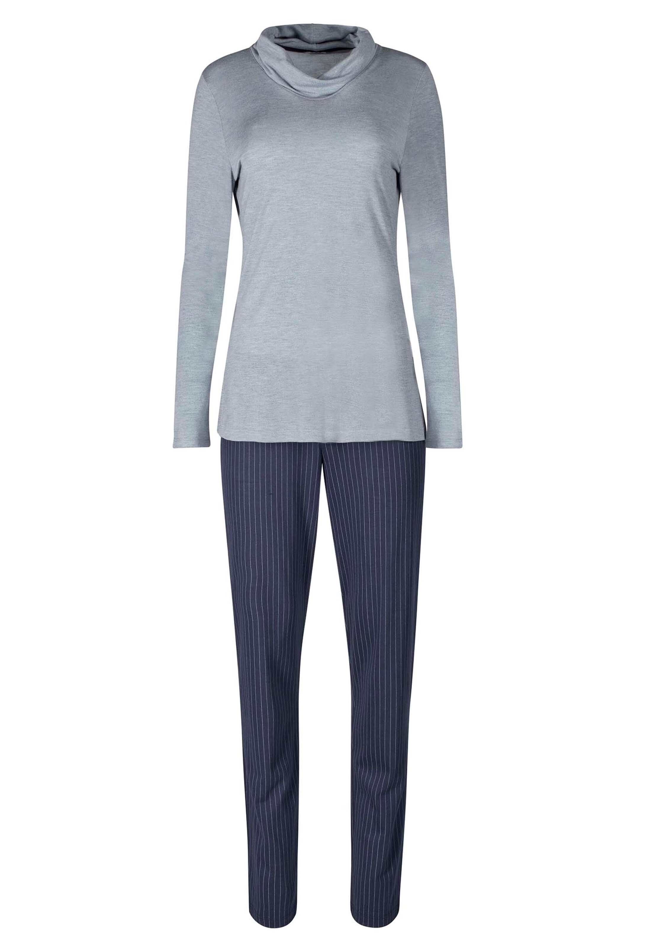 HUBER - Pyjama 'Winter tales' in grau