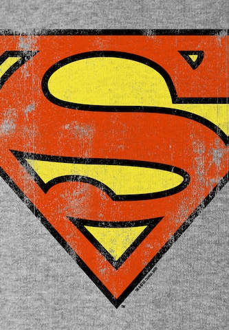 LOGOSHIRT Sweatshirt 'Superman' in Grey