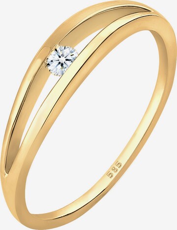 Elli DIAMONDS Ring 'Wellen' in Gold: front