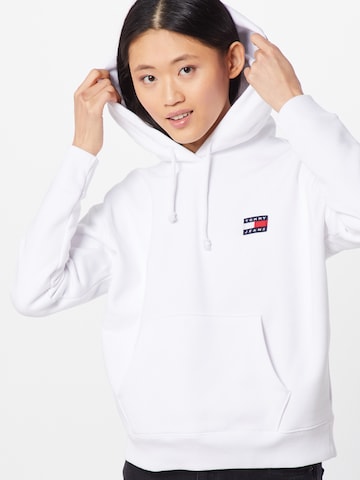 Sweat-shirt Tommy Jeans en blanc : devant