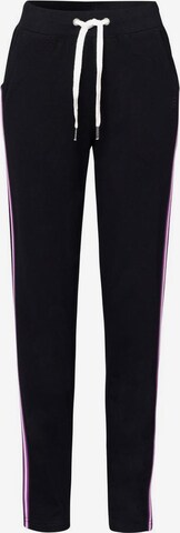 Pantalon de pyjama H.I.S en noir : devant