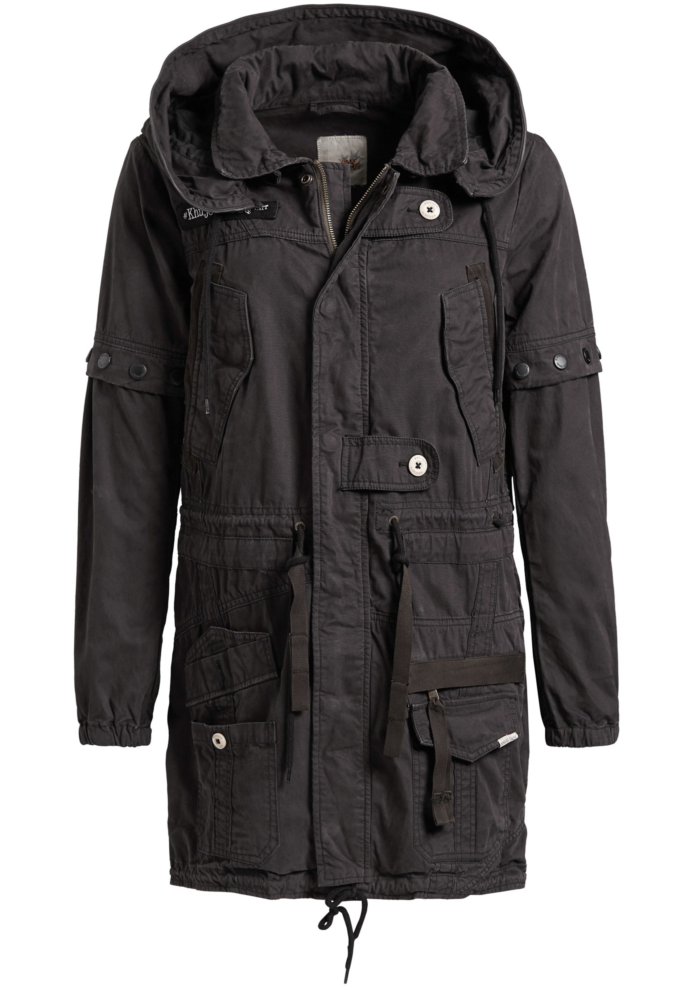 khujo - Parka 'Keltoum' in schwarzmeliert