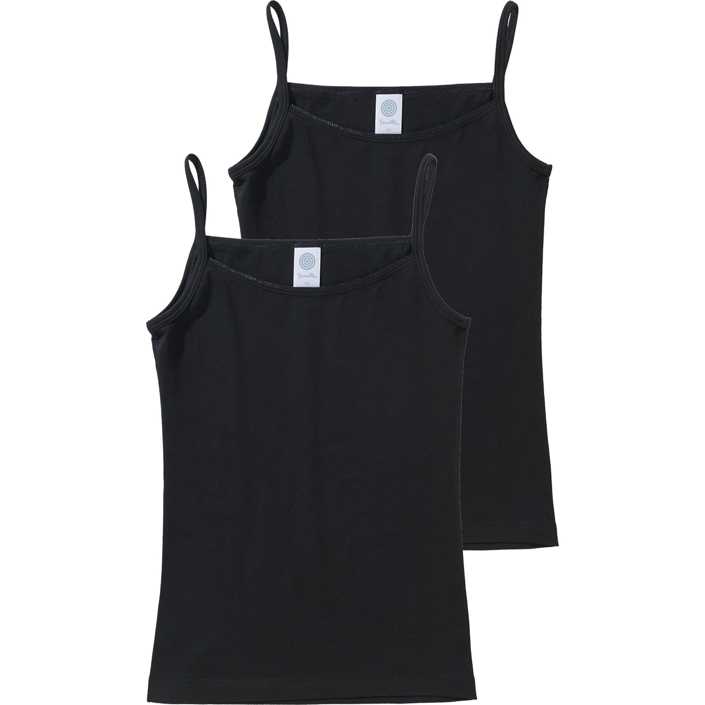 Sanetta Trikó és alsó póló - fekete: elől