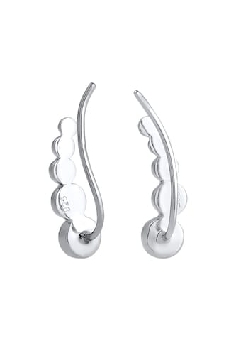 ELLI Ohrringe Ear Climber, Kugel Geo in Silber