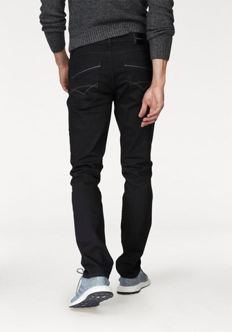 BRUNO BANANI Regular Straight-Jeans in Schwarz