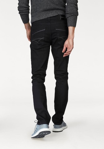 BRUNO BANANI Regular Straight-Jeans in Schwarz