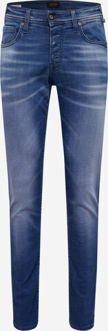 JACK & JONES Slimfit Jeans in Blauw: voorkant