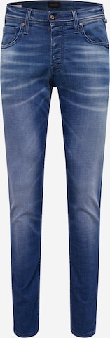 Coupe slim Jean JACK & JONES en bleu : devant