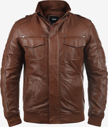 !Solid Lederjacke Camash in Braun: predná strana