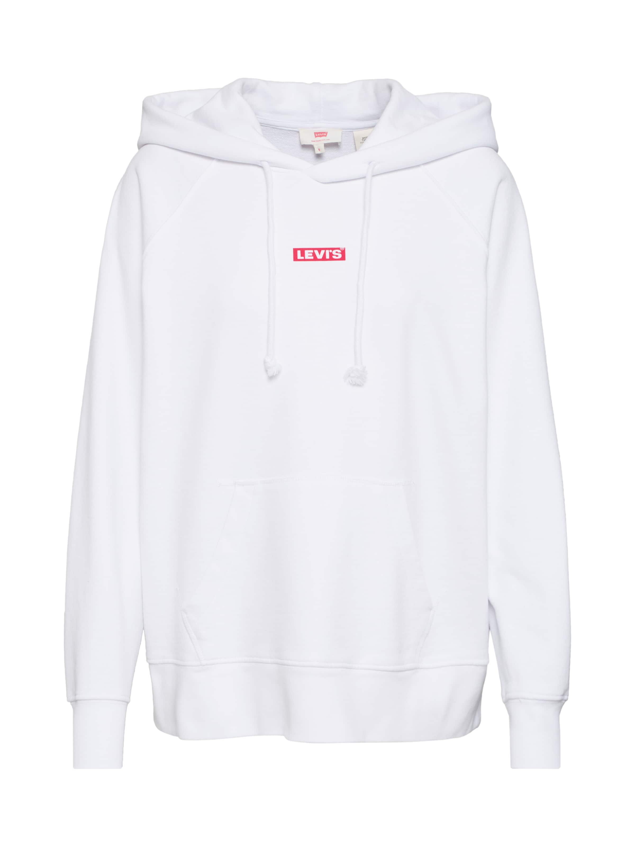 LEVI'S - Sweatshirt 'GRAPHIC SPORT HOODIE' in de kleur Wit