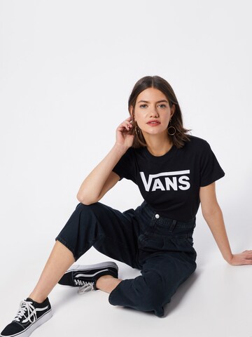 VANS - Camiseta 'WM FLYING V CREW' en negro