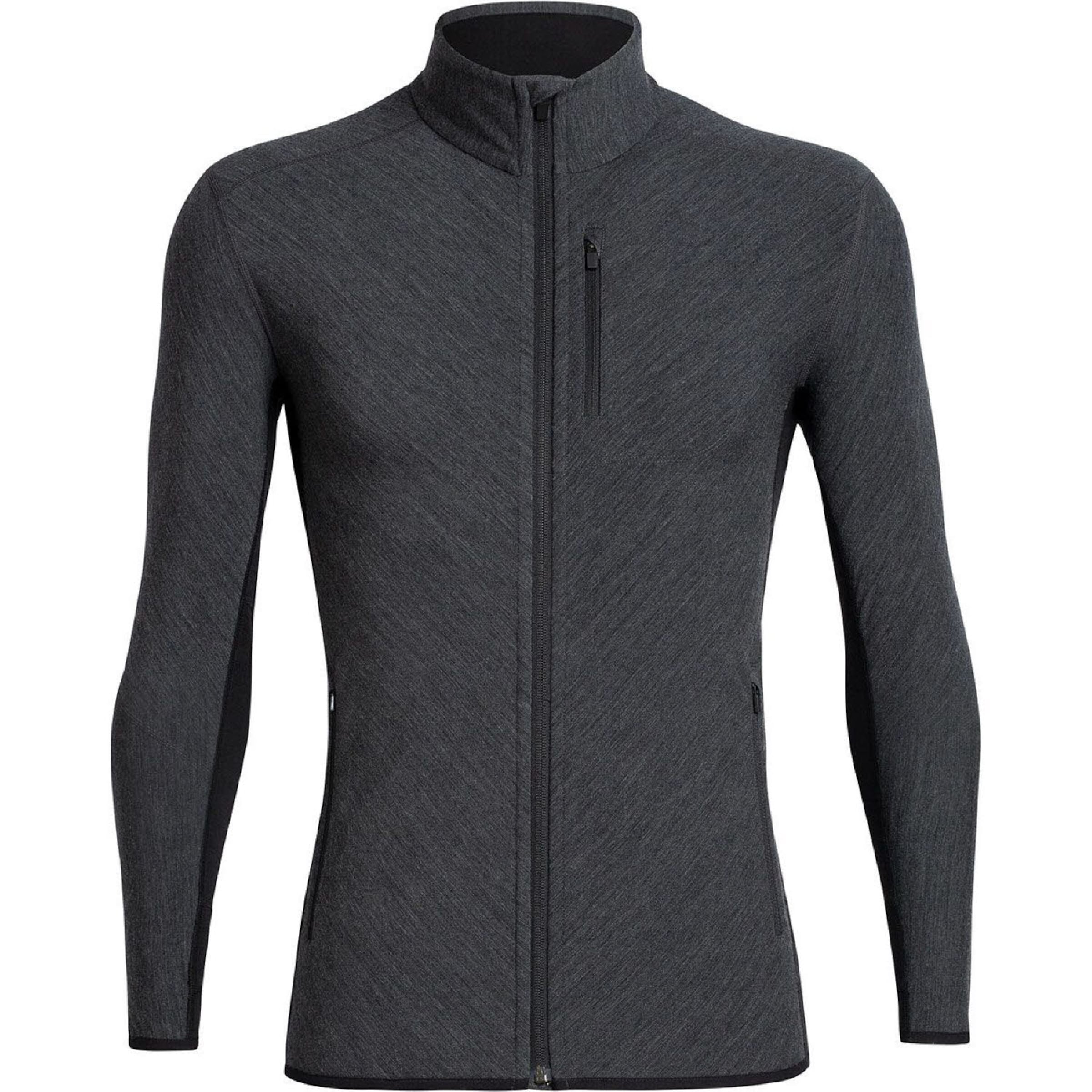 ICEBREAKER Funktionsfleecejacke 'Descender' in Grau: Vorderseite