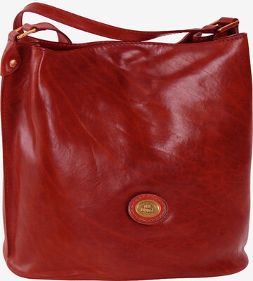 The Bridge Crossbody Bag in Red: front