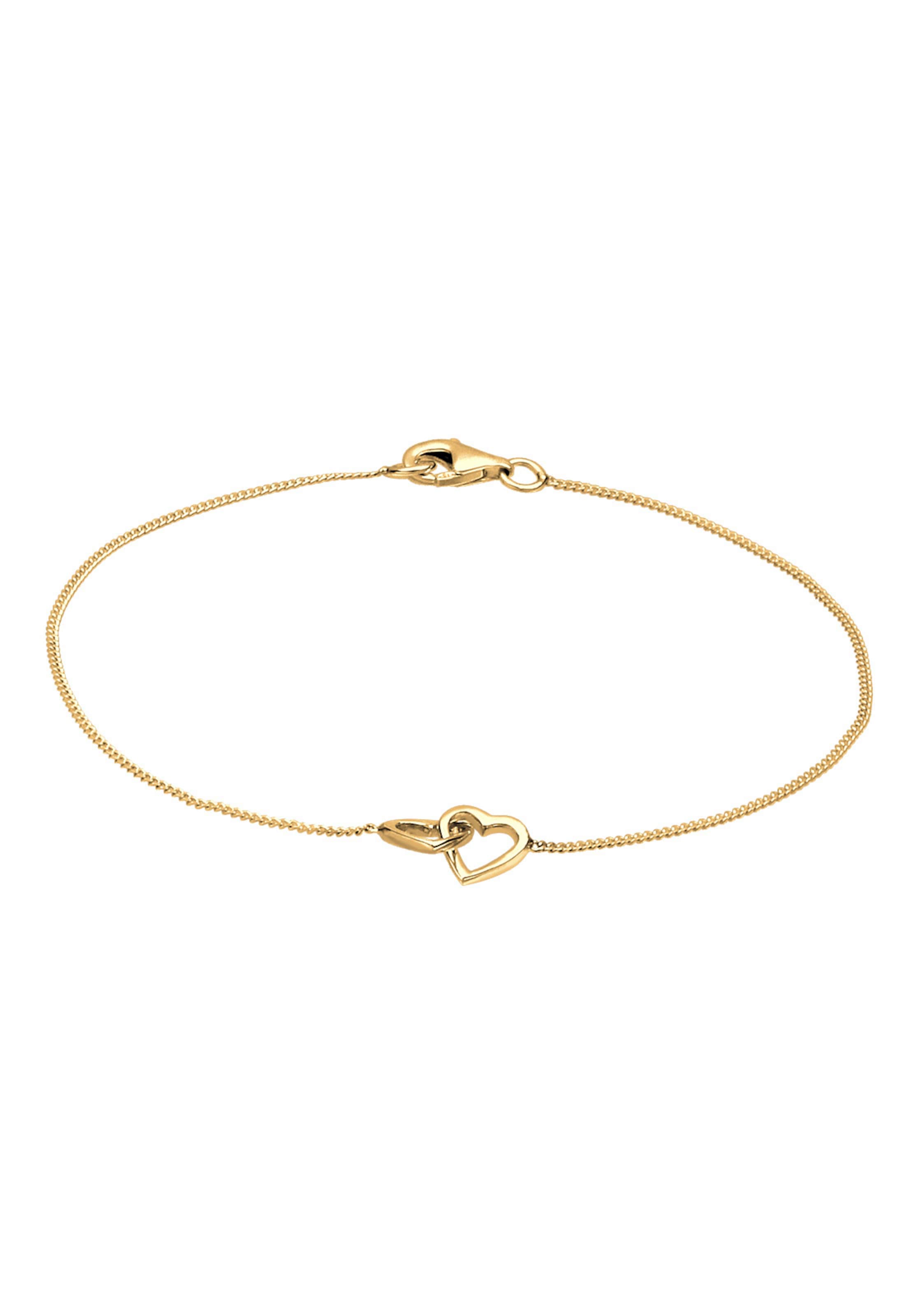 ELLI Náramek 'Herzen' – zlatá: přední strana