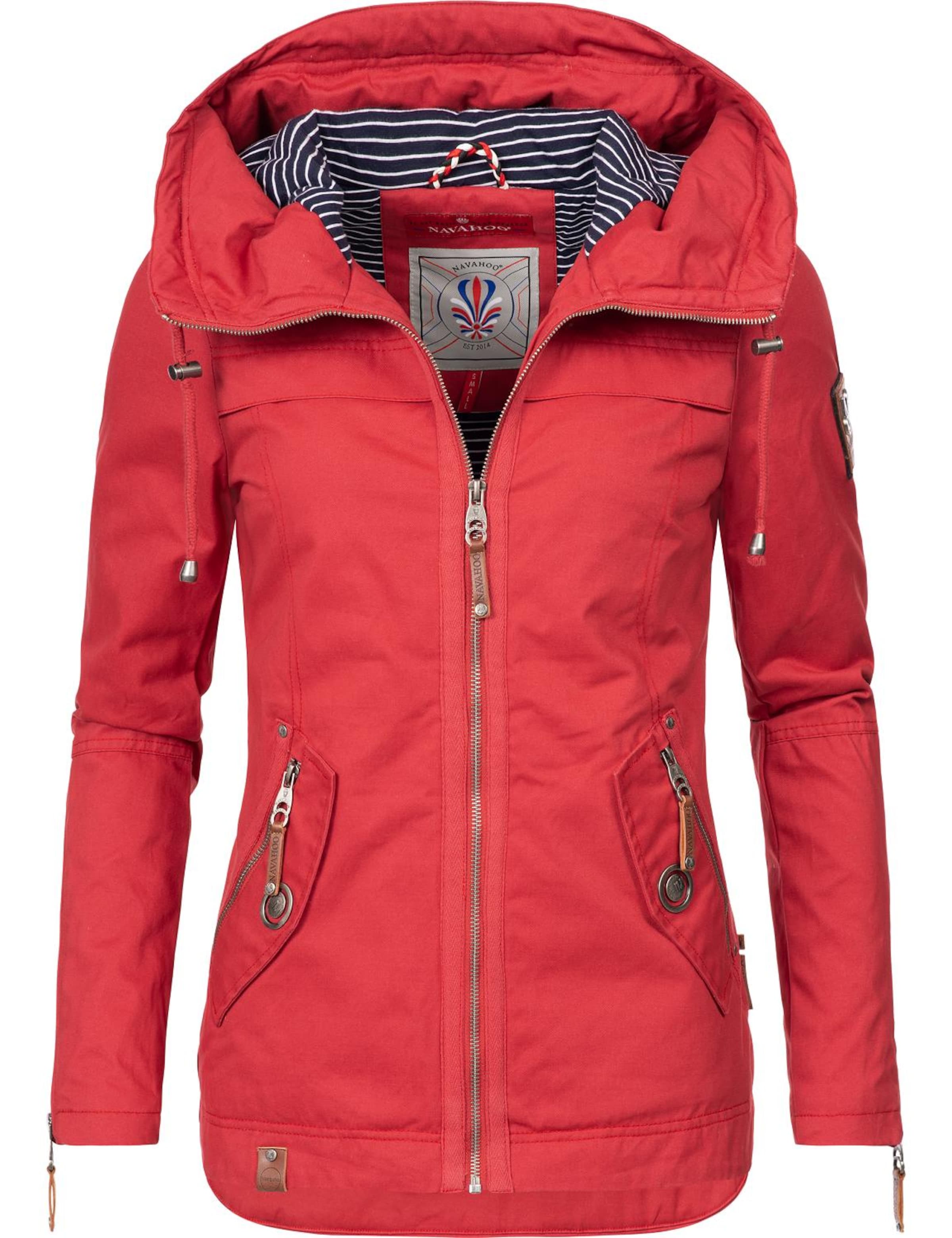 NAVAHOO Φθινοπωρινό και ανοιξιάτικο μπουφάν 'Wekoo' σε κόκκινο: μπροστά