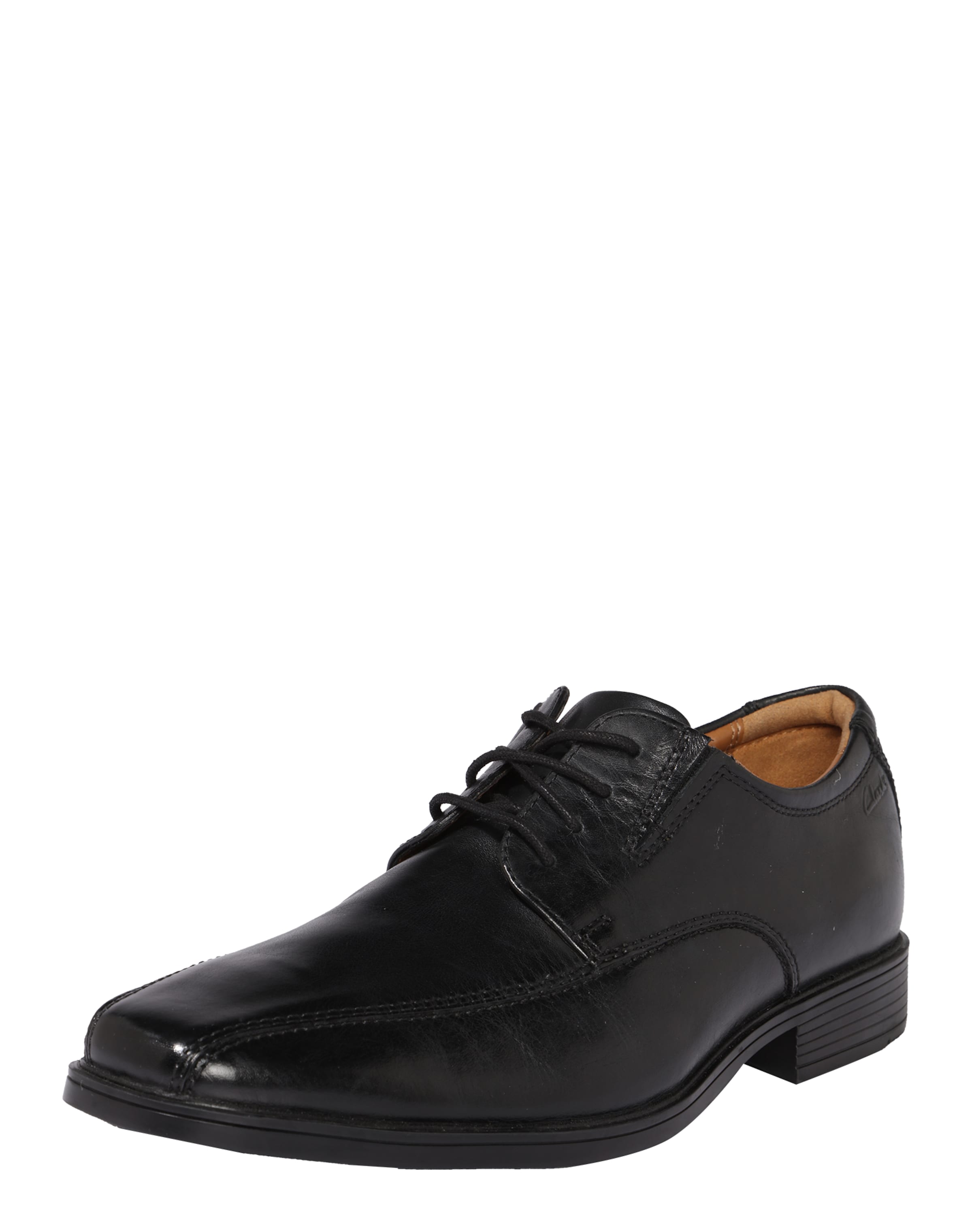 CLARKS - Sapato com atacadores 'Tilden Walk' em preto: frente