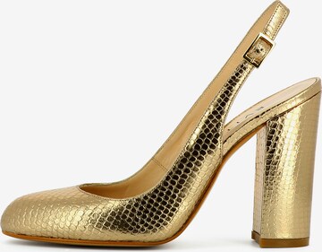 EVITA Slingback Pumps in Gold