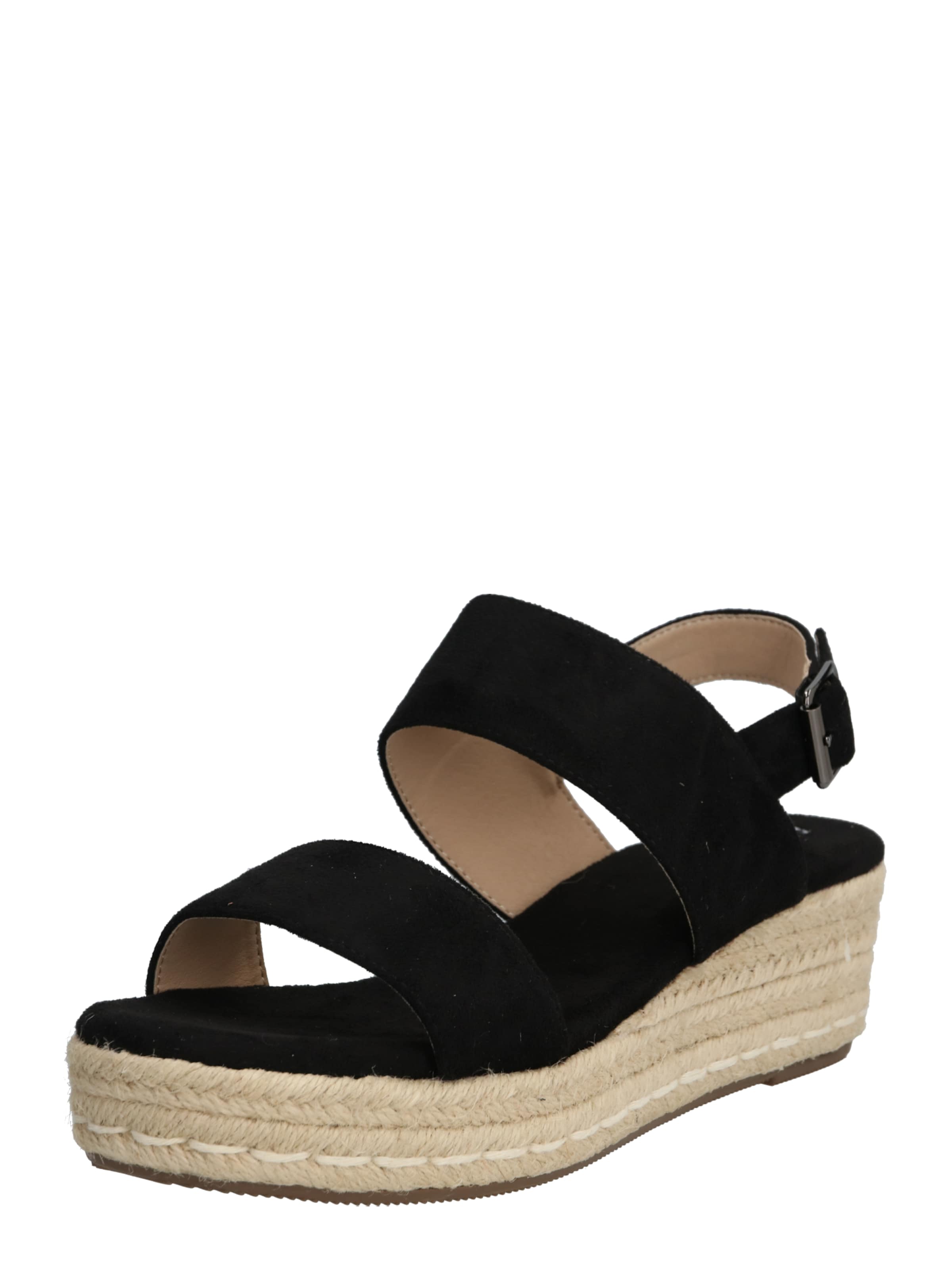 Sandales &#x27;Lynn&#x27; ABOUT YOU en noir : devant