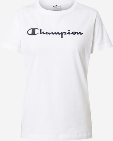 Tricou de la Champion Authentic Athletic Apparel pe alb: față