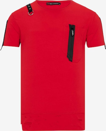 CIPO & BAXX Shirt in Rood: voorkant