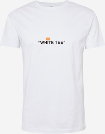 Mister Tee Shirt 'White Tee' in Wit: voorkant