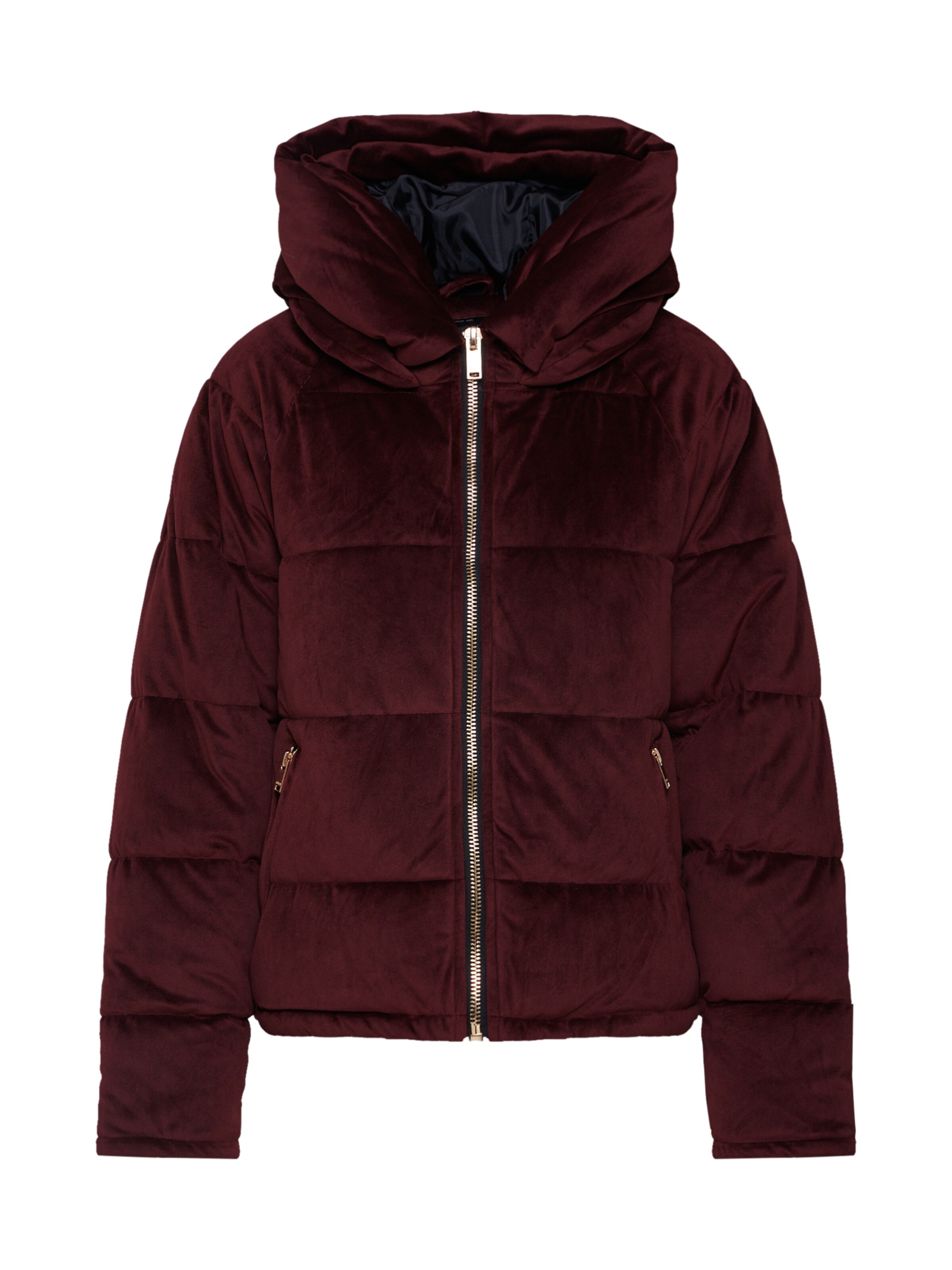 ONLY - Winterjas in de kleur Wijnrood