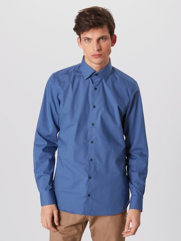 Coupe regular Chemise business 'Level 5' OLYMP en bleu : devant