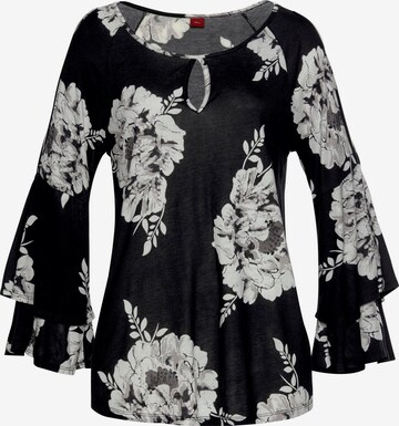 LASCANA Blouse in Zwart: voorkant