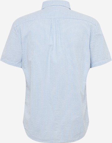 GAP Slim fit Button Up Shirt 'SEERSUCKER ' in Blue